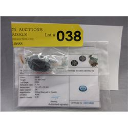 Certified 62 CT Oval Blue Sapphire Gemstone