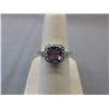 Image 1 : Sterling Silver & Purple Amethyst Ring