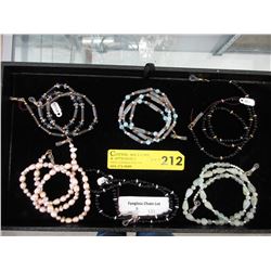 6 New Handcrafted eyeglass chains
