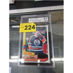 Graded 1980-81 Topps Wayne Gretzky hockey card