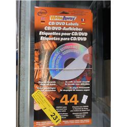 3 Packages of CD/DVD labels