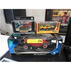 3 Scale model die cast cars