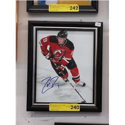 Autographed Zach Parise photograph
