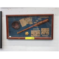 Framed Baseball wall art