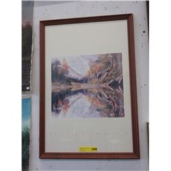 Framed Bev Doolittle print "Wilderness"