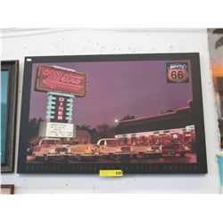 Route 66 Print on board