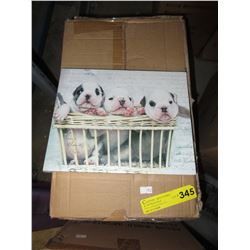 Case of 8" x 8" canvas wall art - baby animal