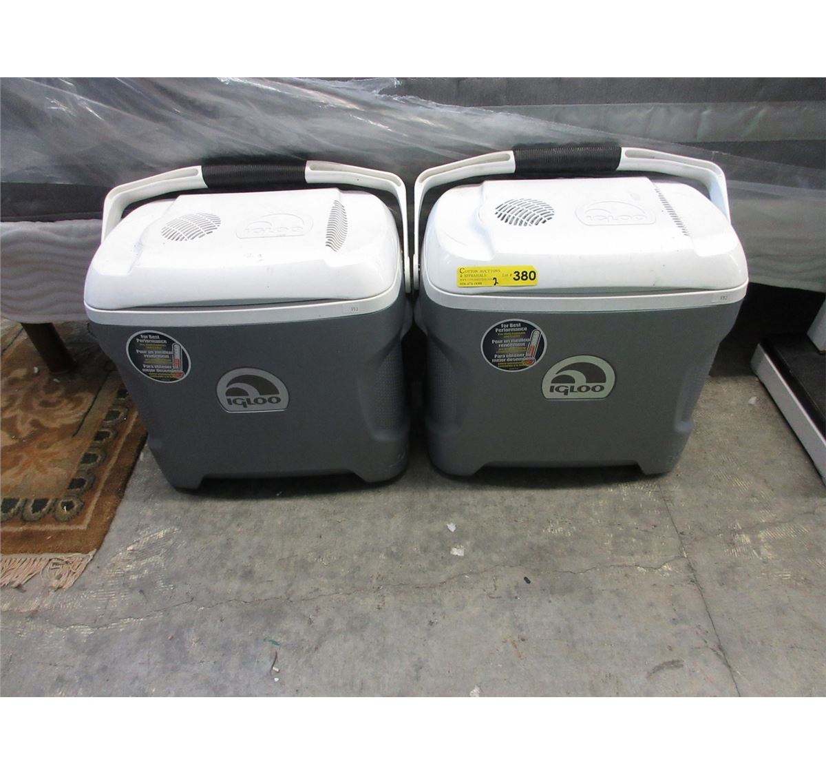 2 Used midsize Electric Igloo ice chests