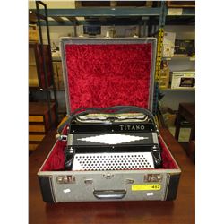Titano accordion with case - used