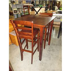 New Pub Height Table with 2 Chairs
