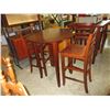 Image 1 : New - Round pub height table & 2 chairs