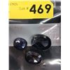 Image 1 : 3 Blue Sapphires - 12.35 CTW
