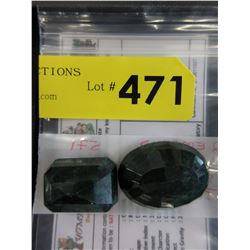 2 Emeralds - 158.4 CTW