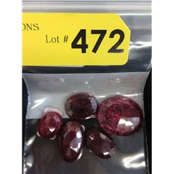5 Rubies - 186.5 CTW