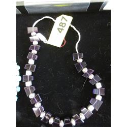 New - Hand crafted Amethyst & Thai Silver necklace