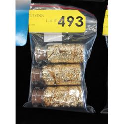 3 Vials of gold leaf
