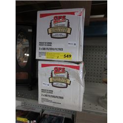 2 Cases of coffee filters