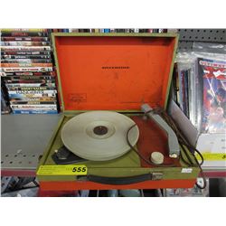 Vintage "Silver Tone" record player