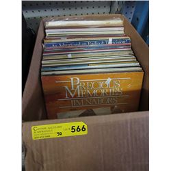 50 Vintage LP records - approx. count