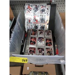Tote of hockey trading cards & other memorabilia