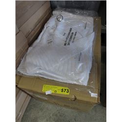 Case of new white sweaters