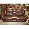 Image 1 : New - Leather Reclining Sofa