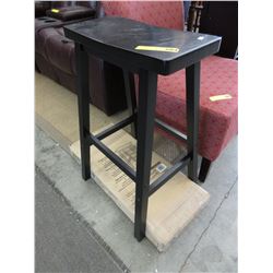 2 New black saddle stools
