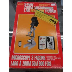 Vintage Sears toy microscope with viewer