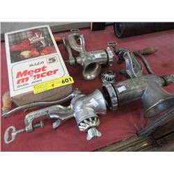 4 Used meat grinders