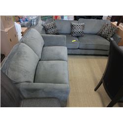 New Grey Upholstered Sofa & Loveseat