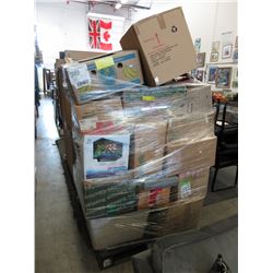 Large skid of storage locker goods