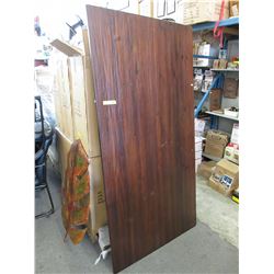Wood dining table
