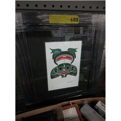 Richard Shorty framed print-"Frog"