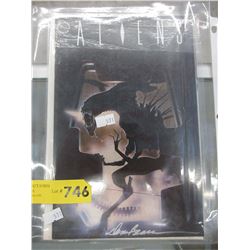 Autographed Aliens comic book