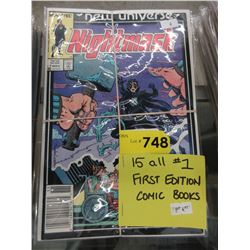 12 All #1 First Edition comic books
