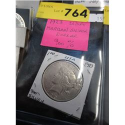 1923 USA Morgan Silver dollar