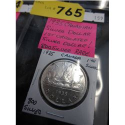 1935 Canadian Silver dollar