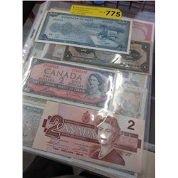 25 Assorted  World banknotes
