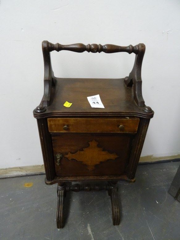 Antique Mahogany Smoking Copper Lined