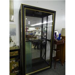 Full Vision w/Black & Gold Accent Curio Cabinet