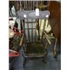 Image 1 : Wood Pressbacked Child's Rocker