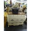 Image 1 : Stenciled Floral 2 Over 2 Chest & Mirror