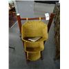 Image 1 : Wicker Basket Storage Shelf