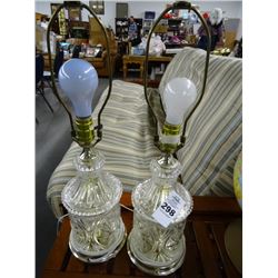 Glass Table Lamps (2)