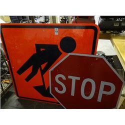 "Stop" & "Digging" Signs