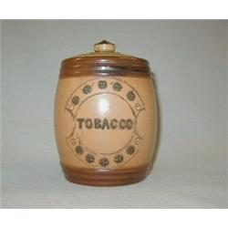 Royal Doulton tobacco jar with lid. £30-50...
