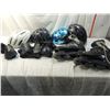Image 1 : BOX LOT ASSORTED HELMETS & ROLLER BLADES