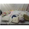 Image 1 : BOX LOT ASSORTED LINENS