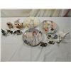 Image 1 : LOT 15 MISC VINTAGE ANIMAL FIGURINES & PLATES