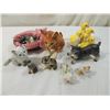 Image 2 : LOT 9 MISC VINTAGE ANIMAL FIGURINES LEFTON